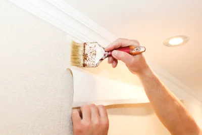 Pose de papier peint à Maulay — revêtements muraux et toiles de verre